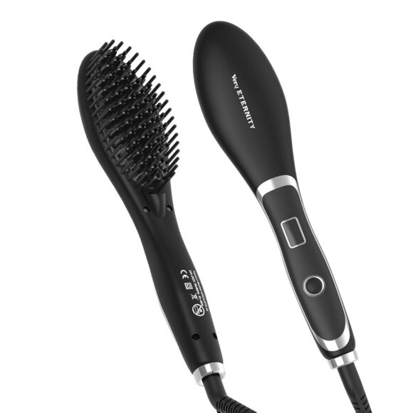 Hair Straightener Brush, Hair Straightener Comb Straightening Brush for Women wi - Picture 1 of 9